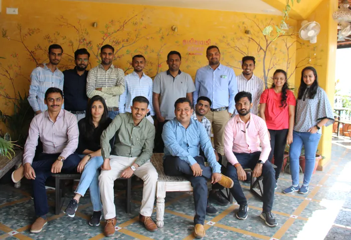 The team together during the office trip