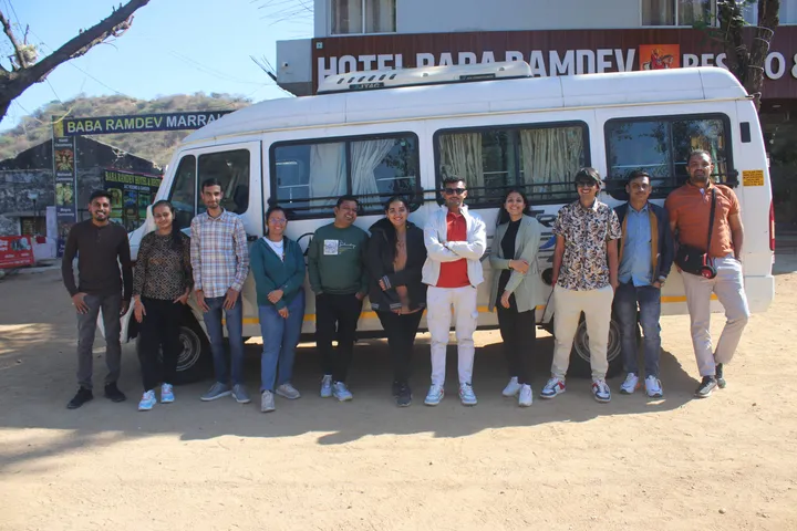 The team together during the yearly office trip